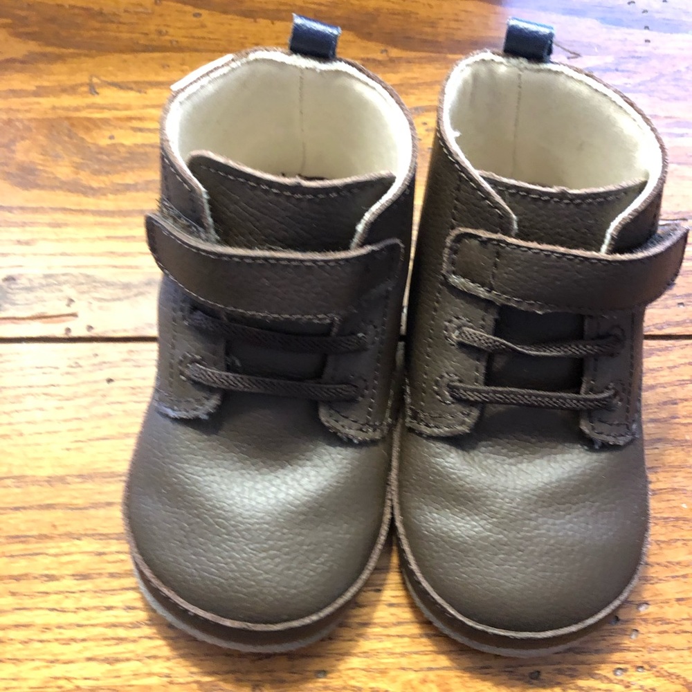 Robeez 12-18mo Brown Oxford Crib Shoes